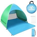 WONSEFOO Portable Instant Automatic Pop Up Beach Tent - Lightweight, Sun Shelter, UV Protection, Waterproof Windproof, Perfect For Children Family Outdoor Picnic Camping Garden Fishing Traveling