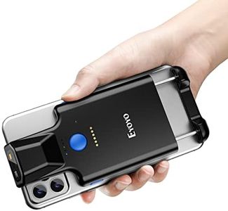 Eyoyo 2D Backclip Bluetooth Barcode Scanner, Lector de código de Barras para teléfono con Clip Trasero, escáner de código inalámbrico QR 1D con batería de 1600 mAh Funciona con Android, iOS, iPhone