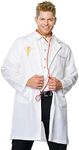 Leg Avenue Costumes Men's 2 Pc Doctor Phil Good Costume with Jacket, Toy Stethoscope, White