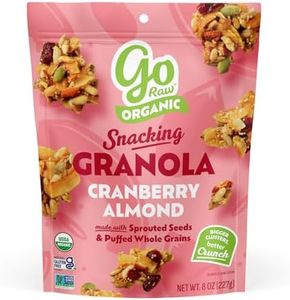 Go Raw Cranberry Almond Snacking Granola, 8oz Pouch