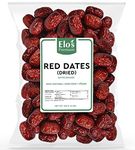 Dried Red Dates (150g) Packed in Canada | No Added Sugar| Dried Jujube Berries, Jujube Date, Delicious Vegan Fruit, Sweet and Chewy, Non-GMO, Gluten Free Chinese Dates, Improve Sleep, Healthy Snack | By Elo’s Premium