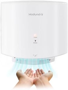 Modundry Compact Hand Dryer Automatic Electric Hand Dryer for Wall Mounting for Commercial and Home Use, Bathroom Toilet, White