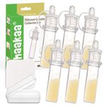 Haakaa Silicone Colostrum Collectors Set with Clear PP Storage Case 4 ml, 6 PK