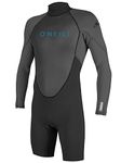 Youth Reactor-2 2mm Back Zip Long Sleeve Spring Wetsuit, Black/Graphite, 14