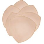 TopBine Removable Bra Pads Inserts Women's Comfy Sports Cups Bra Insert for BIkini Top Swimsuit (3 Beige L, C/D)