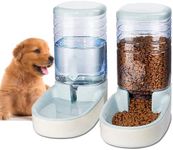 Edipets, Automatic Cat Dog Feeder 2 Units 3.8L Pet Food and Water Dispenser (Grey)