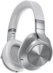 Technics Premium Noise Cancelling, Multi-Point Wireless Bluetooth Headphones with Up to 50 Hours Play Back and Mic, Silver (EAH-A800E-S)