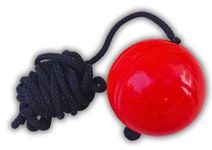 VINSON Synthetic PVC Hanging Cricket Ball for Match Practice Training - Red | Easy to Hang & Ideal for Indoor and Outdoor Batting Training | Standard Size Ball for Realistic Experience