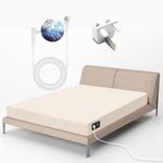 IQINXIN Grounding Sheet Earthing Uk Grounding Fitted Sheet Grounding Bed Sheet For Improved Sleep Silver Fiber Grounding Mat Conductive Reduced Anxiety Fatigue Relief Balance 200x200x35cm