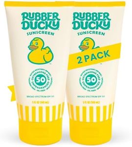 Rubber Ducky | Vitamin E Sunscreen with SPF 50, Water-Resistant Sunscreen for Face and Body | Broad Spectrum Lotion, Oil-Free Moisturizing Sunscreen, Alternative for Moisturizing Sunblock (2pcs., 5oz)