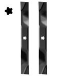 134149 Mulching Blades, Lawn Mower Blade Compatible with Craftsman LT1000 LT200, Husqvarna, Poulan Pro 42 inch Deck Riding Mower Lawn Tractor, Replace Number for 424752 532134149, 5 Point Star (2 Pcs)