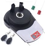 Automatic Roll Up Door Opener Motor - Garage Warehouse Farm Gate Opener with 2 Remote, Roller Shutter Built-in Motor - Store Barn Roller Door