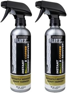 Flitz Instant Brass and Copper Tarnish Remover - 16oz Bottle of USA-Made Organic Rust Remover Spray (No-Rub) - Removes Stains & Oxidation from Glass & Aluminum - Brass Cleaners That Work (2 Pack)