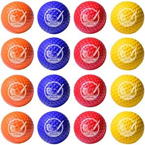 GoSports Foam Golf Practice Balls - 16 Pack Realistic Feel and Limited Flight Use Indoors or Outdoors