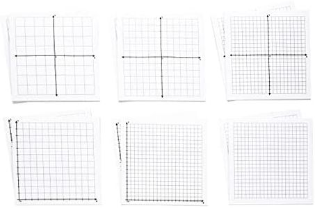 Juvale 10 Pack Mini Graph Paper Sticky Notes in 6 Designs, 25 Sheets per Pad (3x3 in)