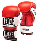 LEONE 1947, Shock Boxing Gloves, Unisex Adult, Red, 16 OZ, GN047