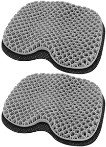 NEW-Vi Anti-Slip Kayak Seat Cushion - Waterproof Thicken Gel Boat Kayak Canoe Rowing Stadium Pad for Sit in Kayak Chair Kayak Accessories Equipment Gear for Fishing Kayak (Grey)