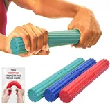 DMOOSE FITNESS Flex Bar (3 in 1-Red, Green & Blue)