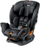 Chicco OneFit ClearTex All-in-One, Rear-Facing Seat for Infants 5-40 lbs, Forward-Facing Car Seat 25-65 lbs, Booster 40-100 lbs, Convertible| Obsidian/Black