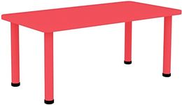 Little Fingers Intra Kids Strong n Sturdy Rectangle Table for Play School (Color Vary)