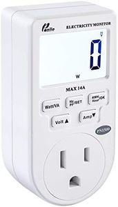 Poniie PN1500 Portable Micro Electricity Usage Monitor Electrical Power Consumption Watt Meter (110V, 1500W)