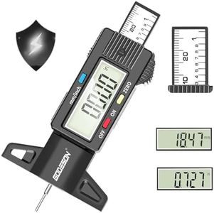 GODESON Digital Tyre Tread Depth Gauge UK,0-25.4 Mm Inch Tyre Guage Digital with Large LCD Display and Tire Tread Depth Measuring Tool for Cars,Trucks,Moto