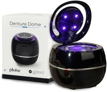 Ploise Denture Dome – Ultrasonic Retainer Cleaner Machine with UV-C | Night Guard Cleaner, Mouth Guard Cleaner, Denture Cleaner & Aligner Cleaner | 42000Hz for Retainers & Dental Care