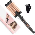 Hair Waver Crimpers for Women- BESTOPE MIX 3 Barrels Hair Curler with Adjustable Temperature,Ceramic Waver Mermaid Culer for Long and Short Hair,Dual Voltage