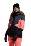 Mountain Warehouse Moon Womens Ski Jacket - Snowproof, Adjustable Hood - Ideal For Sports, Skiing, Snowboarding Diva Pink 14