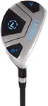 LAZRUS GOLF Premium Hybrid Golf Clubs for Men - 2,3,4,5 & 6 Right Hand, Graphite Shafts, Regular Flex (Silver, 4 (21 Degree))