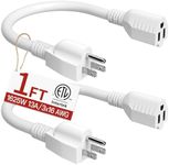 16/3 Short Extension Cord 1 FT 2 Pa