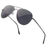 VITENZI Bifocal Sunglasses for Men and Women Aviator Reading Sun Tinted Glasses with Readers - Milan in Gunmetal