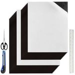 30 Packs 8.5" x 11" & 8" x 10" Magnetic Sheets with Adhesive Backing Flexible Adhesive Magnetic Sheets for Dies Storage, Fridge, Magnetic Contact Paper Peel and Stick for School and Home Projects