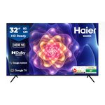 Haier 80cm (32) HD Ready Smart LED Google TV LE32W400G -N (Black)