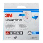 3M Particulate Filter – Fine Dust Filter with P3 Protection Level for 3M Respirator Masks – 1 Pair of P3 Filters with Innovative Filter Technology 2135PRO1,White