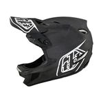 Troy Lee Designs Adult | BMX | Downhill | Mountain Bike | Full Face D4 Carbon MIPS Stealth Helmet (X-Large, Black/Silver)