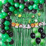 Party Propz Jungle Theme Party Decoration Combo Balloon,Bunting, Character Foil Balloon 46Pcs For Kids, Boys Animal Theme Birthday Party Decorations, Animal Balloons, Birthday Theme,Theme Decoration