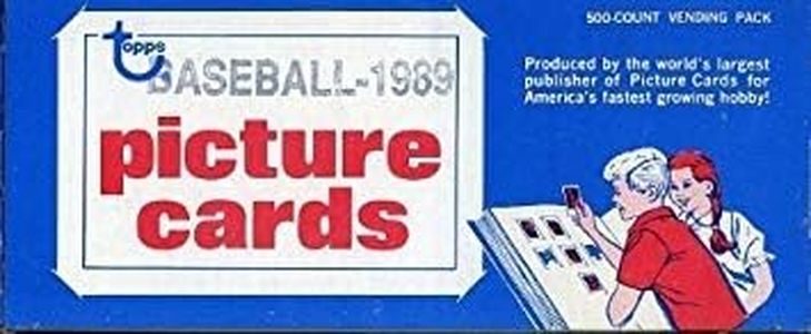 1989 Topps Baseball Cards Unopened Vending Box of 500 Cards! Look for Rookies including Craig Biggio and Gary Sheffield and Hall of Famers and Superstars including Cal Ripken, Nolan Ryan, Mark McGwire, Barry Bonds, Roberto Alomar and Many More