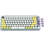 Logitech POP Keys Mechanical Wireless Keyboard with Customizable Emoji Keys, Durable Compact Design, Bluetooth or USB Connectivity, Multi-Device, OS Compatible - Daydream Mint