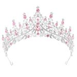 Crystal Tiara Crown Tiaras for Girls Women Princess Tiara Princess Crowns for Girls Tiara for Women Wedding Bridal Tiara for Women Girl Bridal Wedding Prom Pageant Pageants Party (silver)