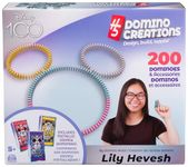 Disney 100th Anniversary H5 Domino Creations 200 Dominoes & Accessories Domino Artist Lily Hevesh, Disney Gifts Dominoes Set for Adults & Kids Ages 5+