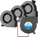 WINSINN 50mm 5015 Blower Fan 12V, 3D Printer 12 Volt Fans Blower Turbine Turbo Dual Ball Bearing, Brushless Cooling 50mmx15mm 2PIN (Pack of 4Pcs)