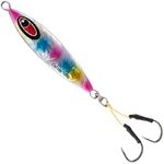 Calissa Offshore Tackle Cliff Jig 80g 150g 250g 300LBS Assist Hooks 3/0 Butterfly - Vertical Jig Speed Lure Slow Pitch Flat Slow Pitch Jigging (150g, Cotton Candy)