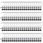 RealPlus Boot Hangers Clips, 100 Pack Laundry Hooks Hanging Clips Clothes Pins Closet Hanger Organizer Clamps Clothespins for Pants Hats Socks Gloves Towel