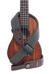 Kala Corp Hand Made Polyester Ukulele Strap, Olive Green Herringbone, STP-HOLV