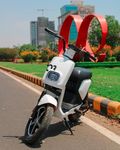 White Carbon O3 Rechargable Electric Scooter | Top Speed:- 25 km/h | Maximum Range:- 100 Km | Clearly White