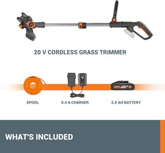 WORX 20V Cordless Grass Trimmer 30cm – Battery, Charger, Edger, CommandFeed
