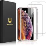 UNBREAKcable Screen Protector for iPhone X/11 Pro/XS (5.8 Inches) Tempered Glass Film, [Pack of 2] HD 9H Hardness [Anti-Scratch, Anti-Fingermarks, Bubble Free, Ultra Clear]