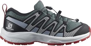 Salomon XA PRO V8 Shoes for Kids, Stormy Weather / Zen Blue / Goji Berry, 4