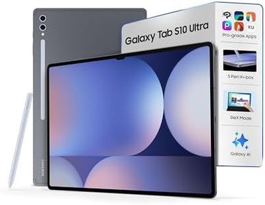 Samsung Galaxy Tab S10 Ultra [Smartchoice], S Pen in-Box, 36.99 cm (14.6 inch) Dynamic AMOLED 2X Display, 12 GB RAM, 256 GB Storage, Wi-Fi + 5G Tablet, Moonstone Gray